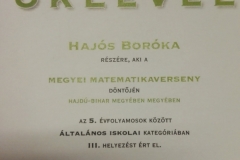 Boróka oklevele